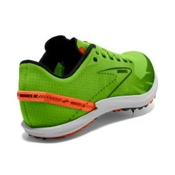 BROOKS Unisex Draft XC Spike - Green Grecko/Red Orange/White- Regular (D) -Sneaker Store 100039 308 H Draft XC