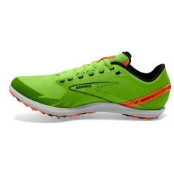 BROOKS Unisex Draft XC Spike - Green Grecko/Red Orange/White- Regular (D) -Sneaker Store 100039 308 M Draft XC