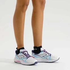 Diadora Women's Mythos Blushield Vortice 8 Running Shoe - White/Blueprint- Regular (B) -Sneaker Store 101.179080 C4127 CV