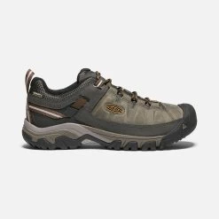 Keen Men's Targhee III Leather Waterproof Hiking Shoe - Black Olive/Golden Brown - Regular (D)