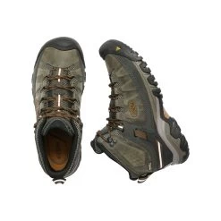 Keen Men's Targhee III Leather Mid Waterproof Hiking Boots - Black Olive/Golden Brown - Regular (D) 10 Keen Men's Targhee III Leather Mid Waterproof Hiking Boots - Black Olive/Golden Brown - Regular (D) -Sneaker Store 1017787 PLD large