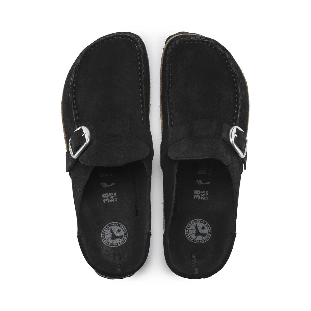 Birkenstock Women's Buckley Suede - Black- Medium/Narrow 7 Birkenstock Women's Buckley Suede - Black- Medium/Narrow - Image 5