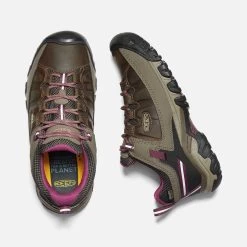 Keen Women's Targhee III Waterproof Hiking Shoe - Weiss/Boysenberry- Regular (B) -Sneaker Store 1018177 PLD PDP