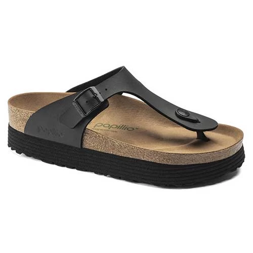 Birkenstock Gizeh Platform Vegan - Birko Flor Black- Regular/Wide 3 Birkenstock Gizeh Platform Vegan - Birko Flor Black- Regular/Wide