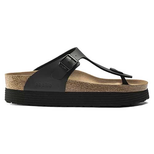 Birkenstock Gizeh Platform Vegan - Birko Flor Black- Regular/Wide 4 Birkenstock Gizeh Platform Vegan - Birko Flor Black- Regular/Wide - Image 2