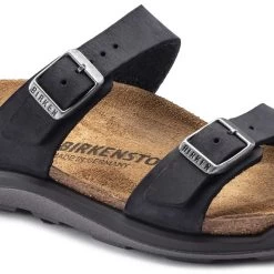Birkenstock Women's Sierra Oiled Leather Sandal - Black - Regular/Wide -Sneaker Store 1018704 detail 1
