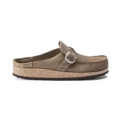 Birkenstock Women's Buckley Suede - Grey Taupe- Medium/Narrow 11 Birkenstock Women's Buckley Suede - Grey Taupe- Medium/Narrow -Sneaker Store 1019490 side 1