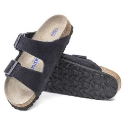 Birkenstock Arizona Suede Soft Footbed -Midnight- Medium/Narrow -Sneaker Store 1020716 sole
