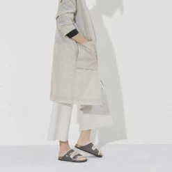 Birkenstock Arizona Shearling Sandals - Iron Natural- Medium/Narrow 17 Birkenstock Arizona Shearling Sandals - Iron Natural- Medium/Narrow -Sneaker Store 1021067 f look f