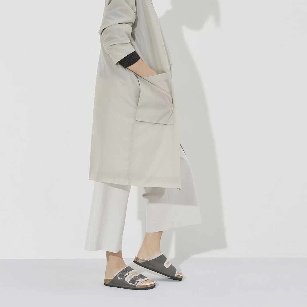 Birkenstock Arizona Shearling Sandals - Iron Natural- Medium/Narrow 10 Birkenstock Arizona Shearling Sandals - Iron Natural- Medium/Narrow - Image 8