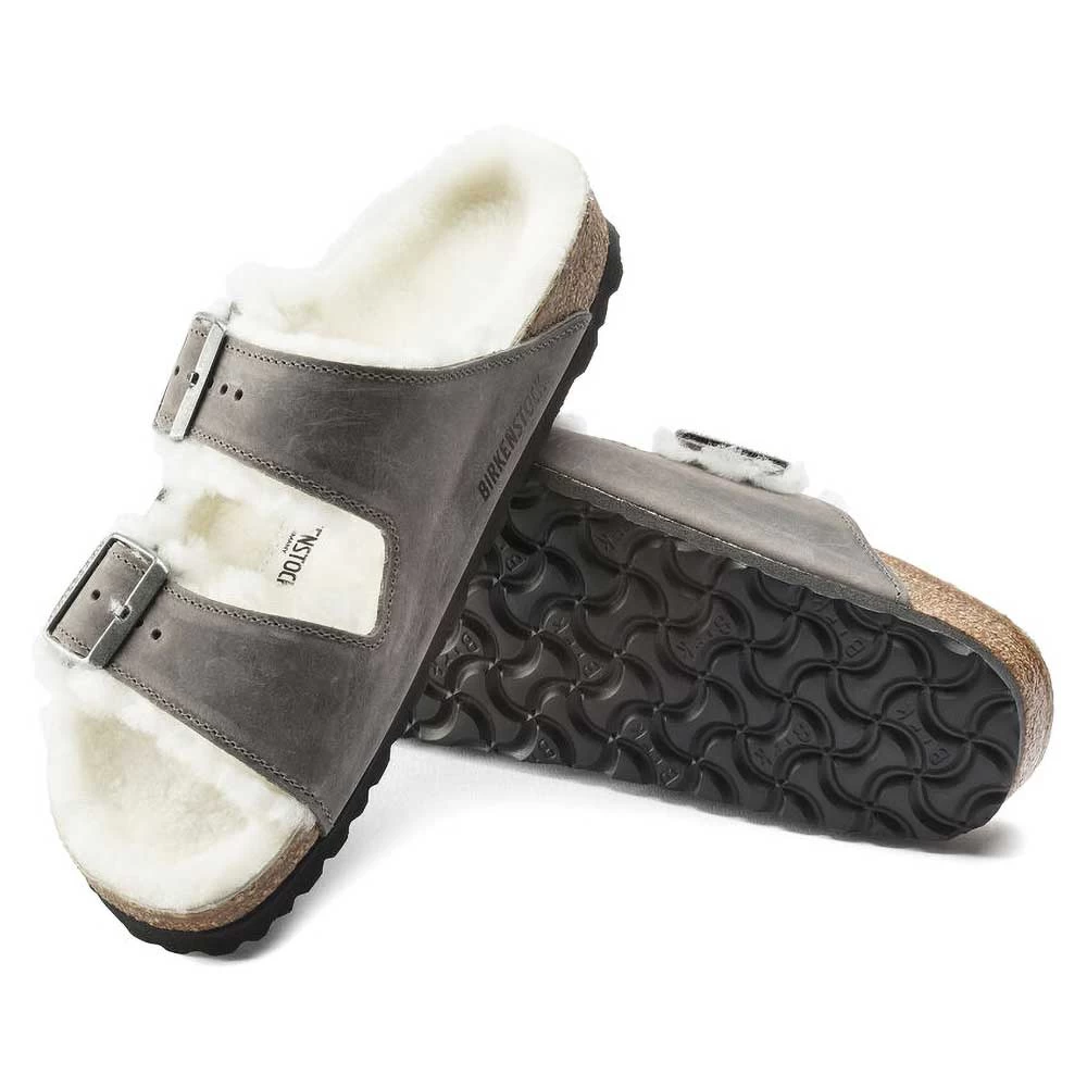 Birkenstock Arizona Shearling Sandals - Iron Natural- Medium/Narrow 9 Birkenstock Arizona Shearling Sandals - Iron Natural- Medium/Narrow - Image 7