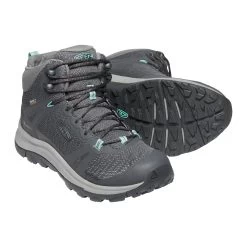 Keen Women's Terradora II Mid Waterproof Hiking Boot - Magnet/Ocean Wave - Regular (B) -Sneaker Store 1022353 PPS large