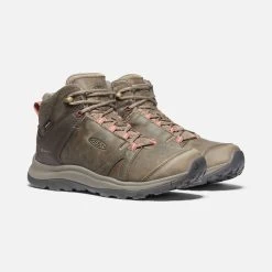 Keen Women's Terradora II Leather Mid Waterproof Boots - Brindle/Redwood - Regular (B) 11 Keen Women's Terradora II Leather Mid Waterproof Boots - Brindle/Redwood - Regular (B) -Sneaker Store 1023728 PLA PDP