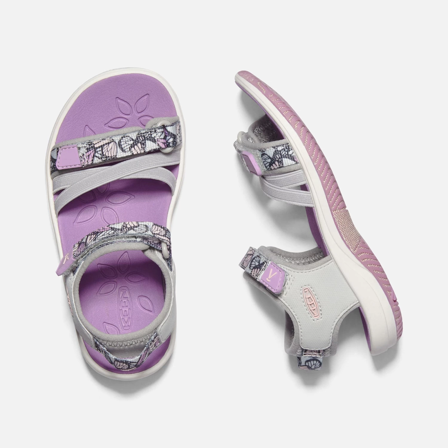Keen Little Kids' Verano Sandal - Vapor/African Violet 5 Keen Little Kids' Verano Sandal - Vapor/African Violet - Image 3