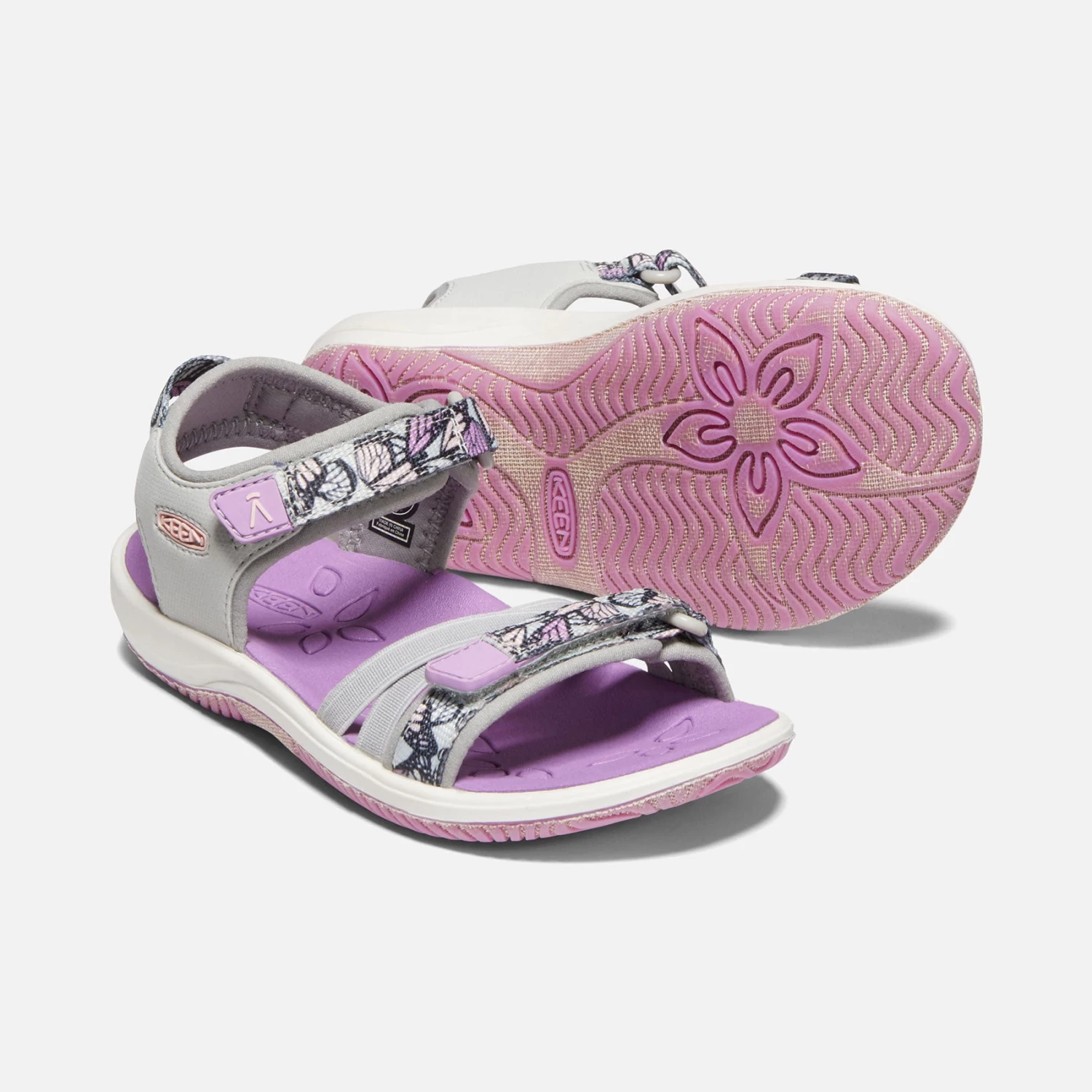 Keen Little Kids' Verano Sandal - Vapor/African Violet 6 Keen Little Kids' Verano Sandal - Vapor/African Violet - Image 4