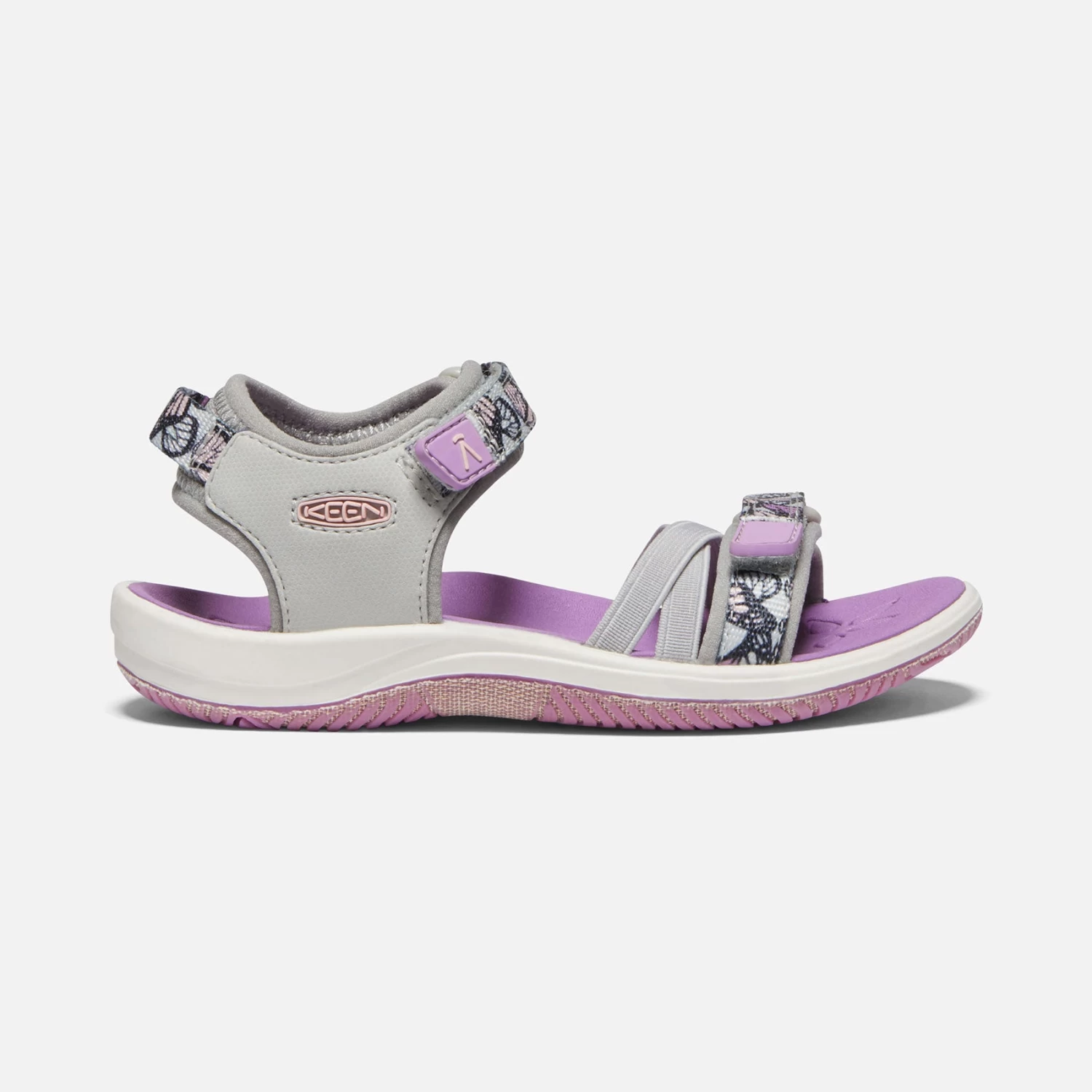 Keen Little Kids' Verano Sandal - Vapor/African Violet 3 Keen Little Kids' Verano Sandal - Vapor/African Violet