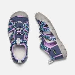Keen Big Kids' Seacamp II CNX Sandal - Black Iris/African Violet -Sneaker Store 1025149 PLD PDP 1