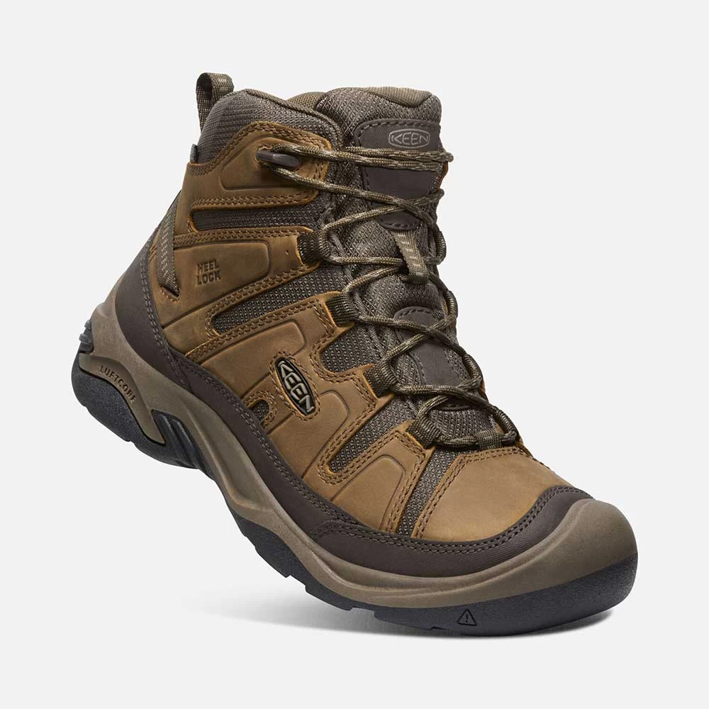 Keen Men's Circadia Mid WP Hiking Boot- Bison/Brindle- Wide (2E) 4 Keen Men's Circadia Mid WP Hiking Boot- Bison/Brindle- Wide (2E) - Image 2