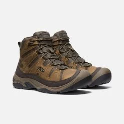 Keen Men's Circadia Mid WP Hiking Boot- Bison/Brindle- Wide (2E) 10 Keen Men's Circadia Mid WP Hiking Boot- Bison/Brindle- Wide (2E) -Sneaker Store 1026841 PLA PDP