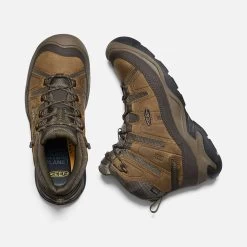 Keen Men's Circadia Mid WP Hiking Boot- Bison/Brindle- Wide (2E) 12 Keen Men's Circadia Mid WP Hiking Boot- Bison/Brindle- Wide (2E) -Sneaker Store 1026841 PLD PDP