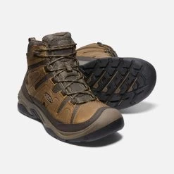 Keen Men's Circadia Mid WP Hiking Boot- Bison/Brindle- Wide (2E) 11 Keen Men's Circadia Mid WP Hiking Boot- Bison/Brindle- Wide (2E) -Sneaker Store 1026841 PPS PDP