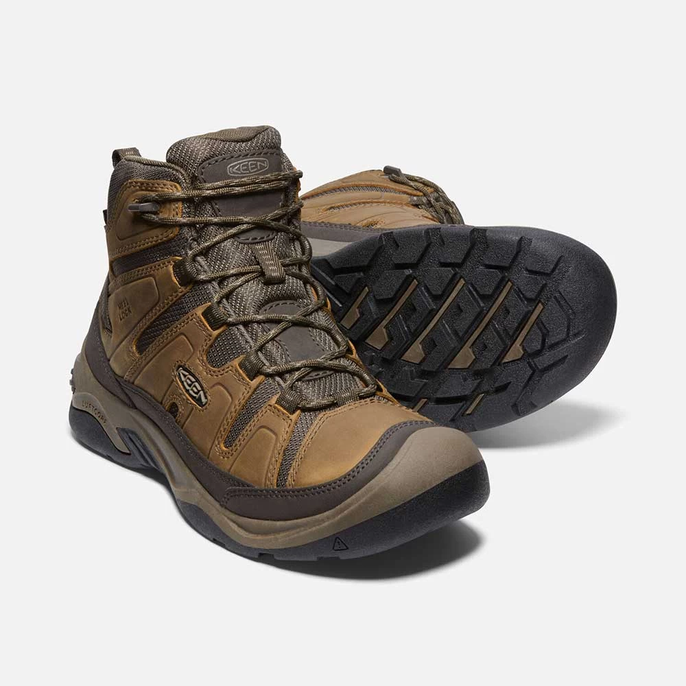 Keen Men's Circadia Mid WP Hiking Boot- Bison/Brindle- Wide (2E) 6 Keen Men's Circadia Mid WP Hiking Boot- Bison/Brindle- Wide (2E) - Image 4