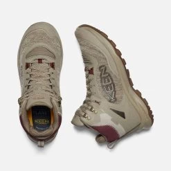 Keen Women's Terradora Flex Mid WP Hiking Boot - Plaza Taupe/Windsor Wine - Regular (B) -Sneaker Store 1026878 PLD PDP