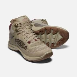 Keen Women's Terradora Flex Mid WP Hiking Boot - Plaza Taupe/Windsor Wine - Regular (B) -Sneaker Store 1026878 PPS PDP