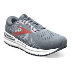 BROOKS Men's Addiction GTS 15 Running Shoe- Grey/Ebony/Chili Oil - Wide (2E) -Sneaker Store 110365 043 A Addiction GTS 15 1