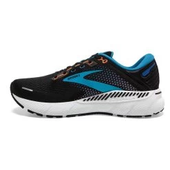 BROOKS Men's Adrenaline GTS 22 Running Shoe - Black/Blue/Orange- Regular (D) -Sneaker Store 110366 034 m adrenaline gts 22 mens cushion running shoe