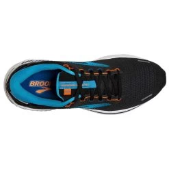 BROOKS Men's Adrenaline GTS 22 Running Shoe - Black/Blue/Orange- Regular (D) -Sneaker Store 110366 034 o adrenaline gts 22 mens cushion running shoe