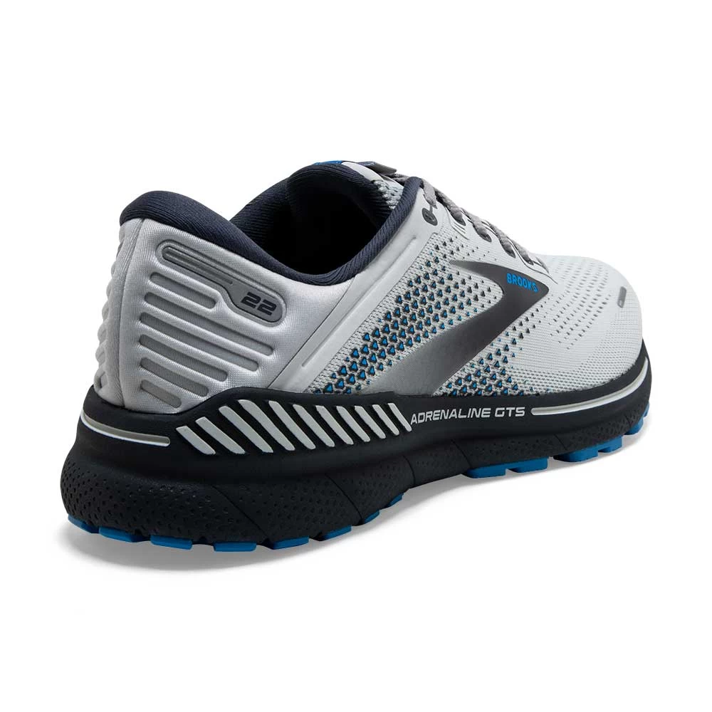 BROOKS Men's Adrenaline GTS 22 Running Shoe- Oyster/India Ink/Blue- Regular (D) 6 BROOKS Men's Adrenaline GTS 22 Running Shoe- Oyster/India Ink/Blue- Regular (D) - Image 4