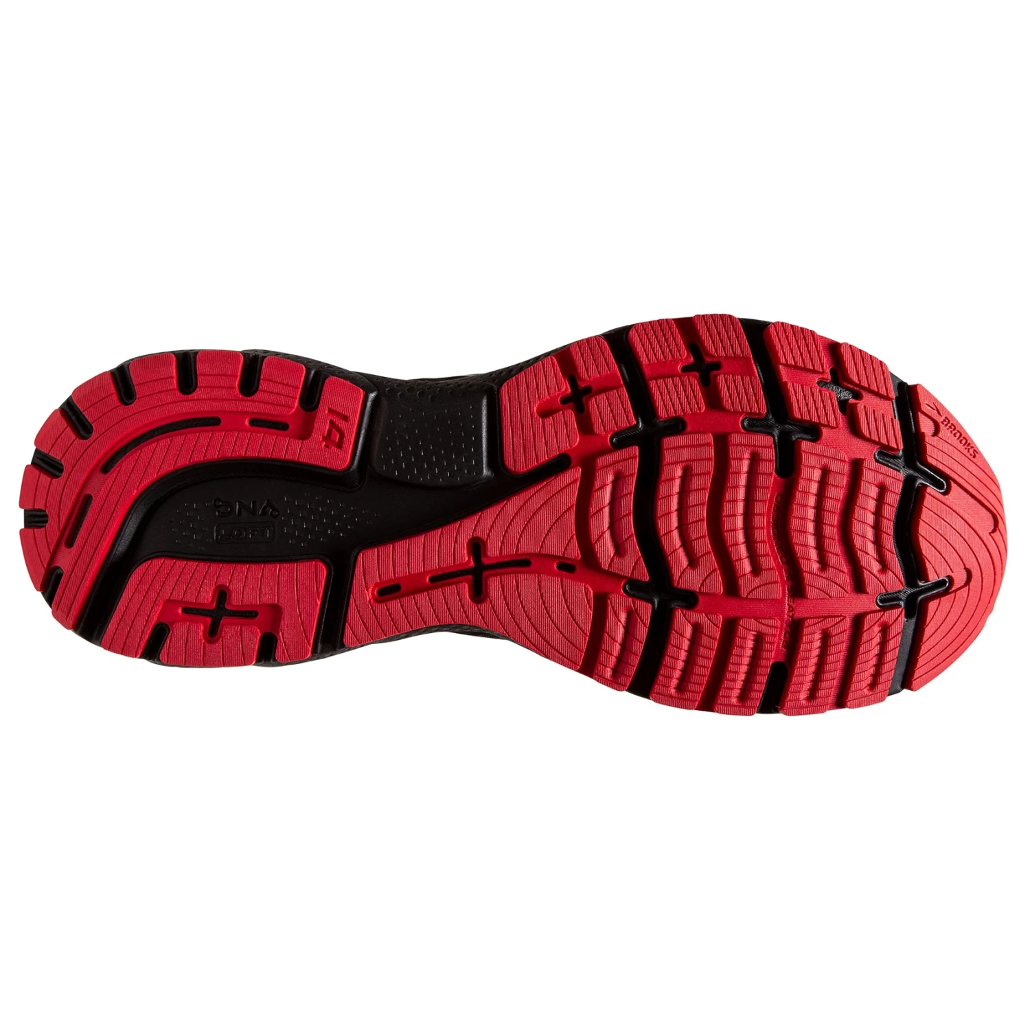 BROOKS Men's Ghost 14 GoreTEX Running Shoe - Black/Blackened Pearl/High Risk Red — Regular (D) 8 BROOKS Men's Ghost 14 GoreTEX Running Shoe - Black/Blackened Pearl/High Risk Red — Regular (D) - Image 6