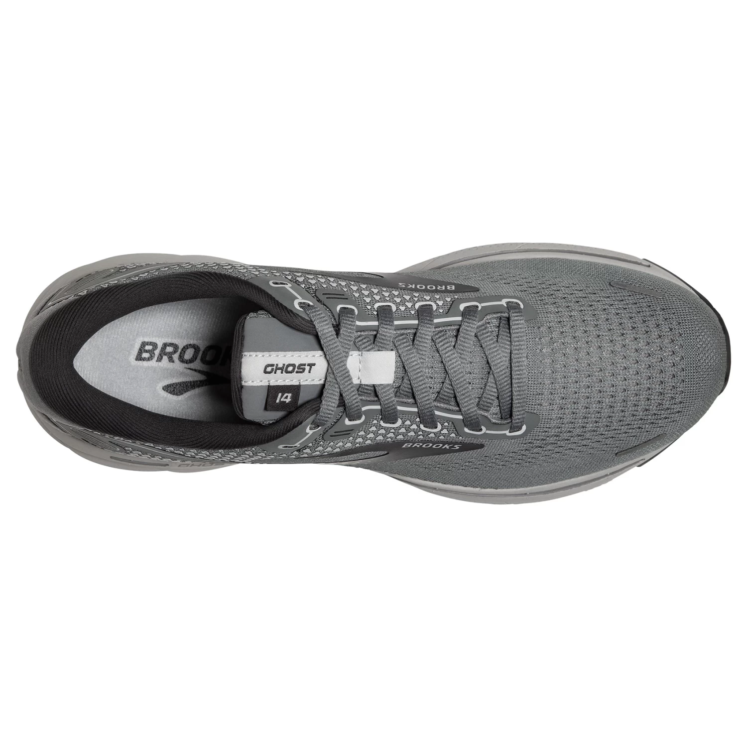 BROOKS Men's Ghost 14 Running Shoe - Grey/Alloy/Oyster— Narrow (B) 7 BROOKS Men's Ghost 14 Running Shoe - Grey/Alloy/Oyster— Narrow (B) - Image 5