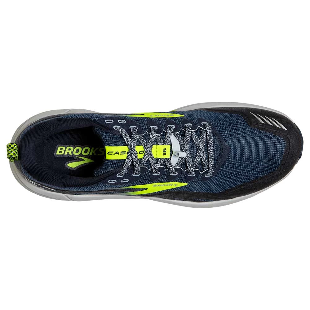 BROOKS Men's Cascadia 16 Trail Running Shoe- Titan/Peacoat/Nightlife- Regular (D) 8 BROOKS Men's Cascadia 16 Trail Running Shoe- Titan/Peacoat/Nightlife- Regular (D) - Image 6