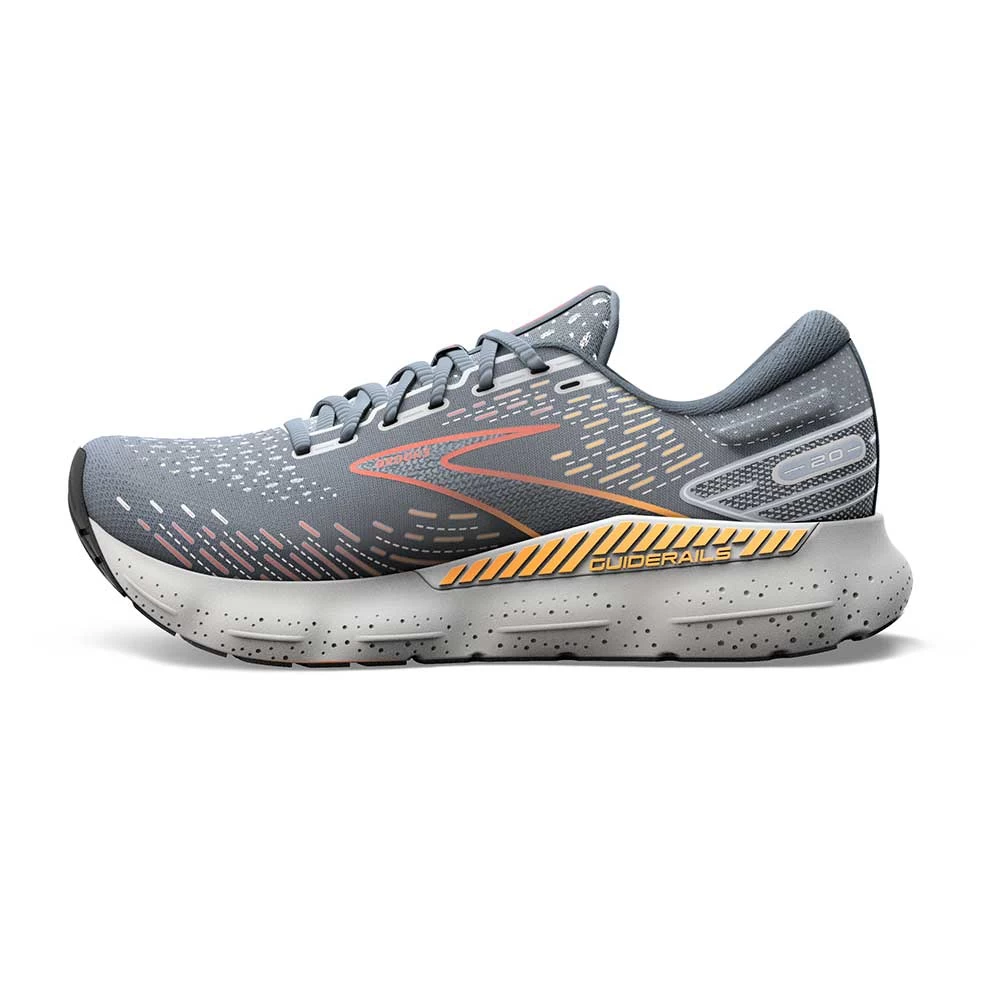 BROOKS Men's Glycerin GTS 20 Running Shoe - Grey/Chili Oil/Orange - Regular (D) 4 BROOKS Men's Glycerin GTS 20 Running Shoe - Grey/Chili Oil/Orange - Regular (D) - Image 2