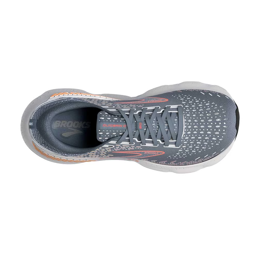 BROOKS Men's Glycerin GTS 20 Running Shoe - Grey/Chili Oil/Orange - Regular (D) 7 BROOKS Men's Glycerin GTS 20 Running Shoe - Grey/Chili Oil/Orange - Regular (D) - Image 5