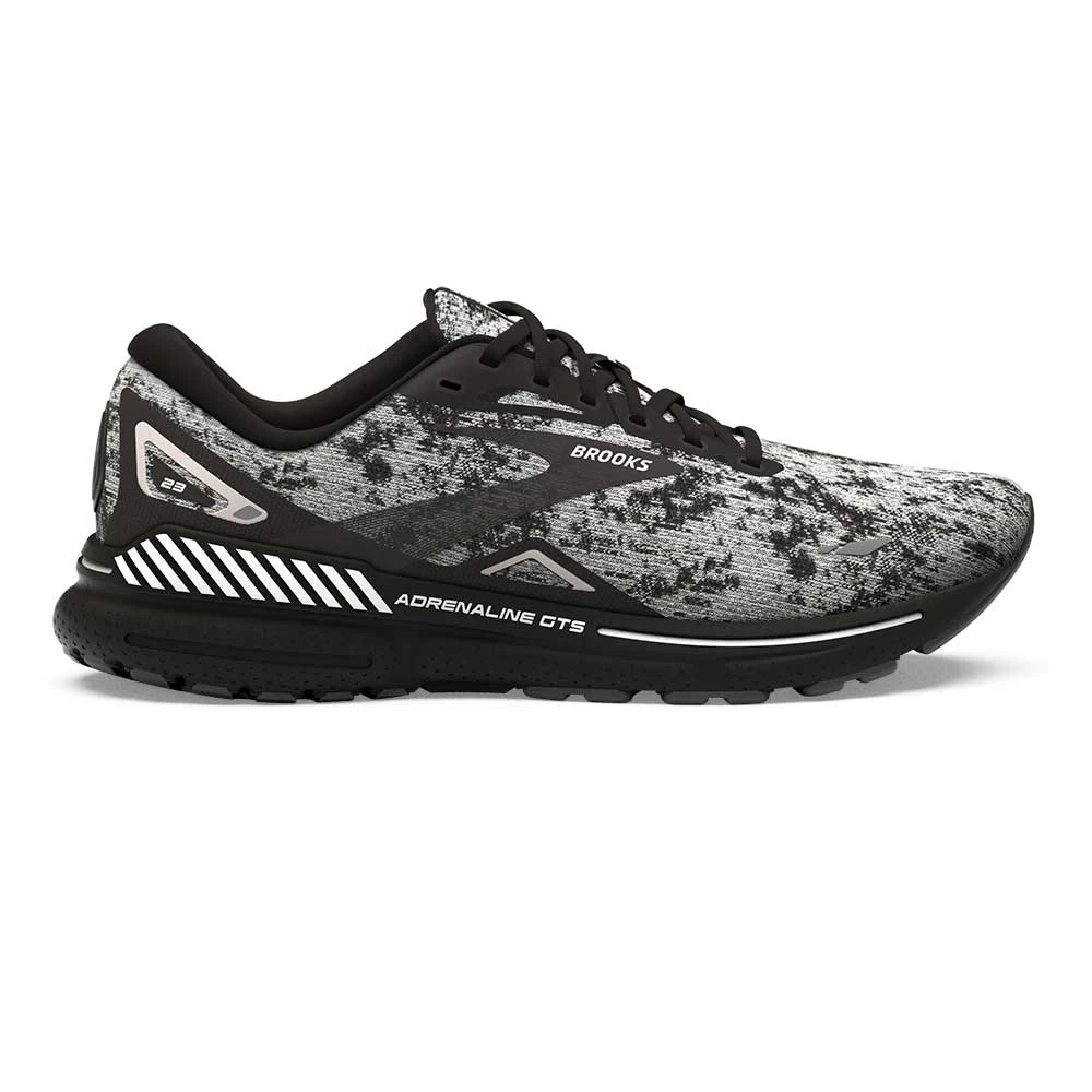 BROOKS Men's Adrenaline GTS 23 Running Shoe - White/Grey/Black- Regular (D) 3 BROOKS Men's Adrenaline GTS 23 Running Shoe - White/Grey/Black- Regular (D)