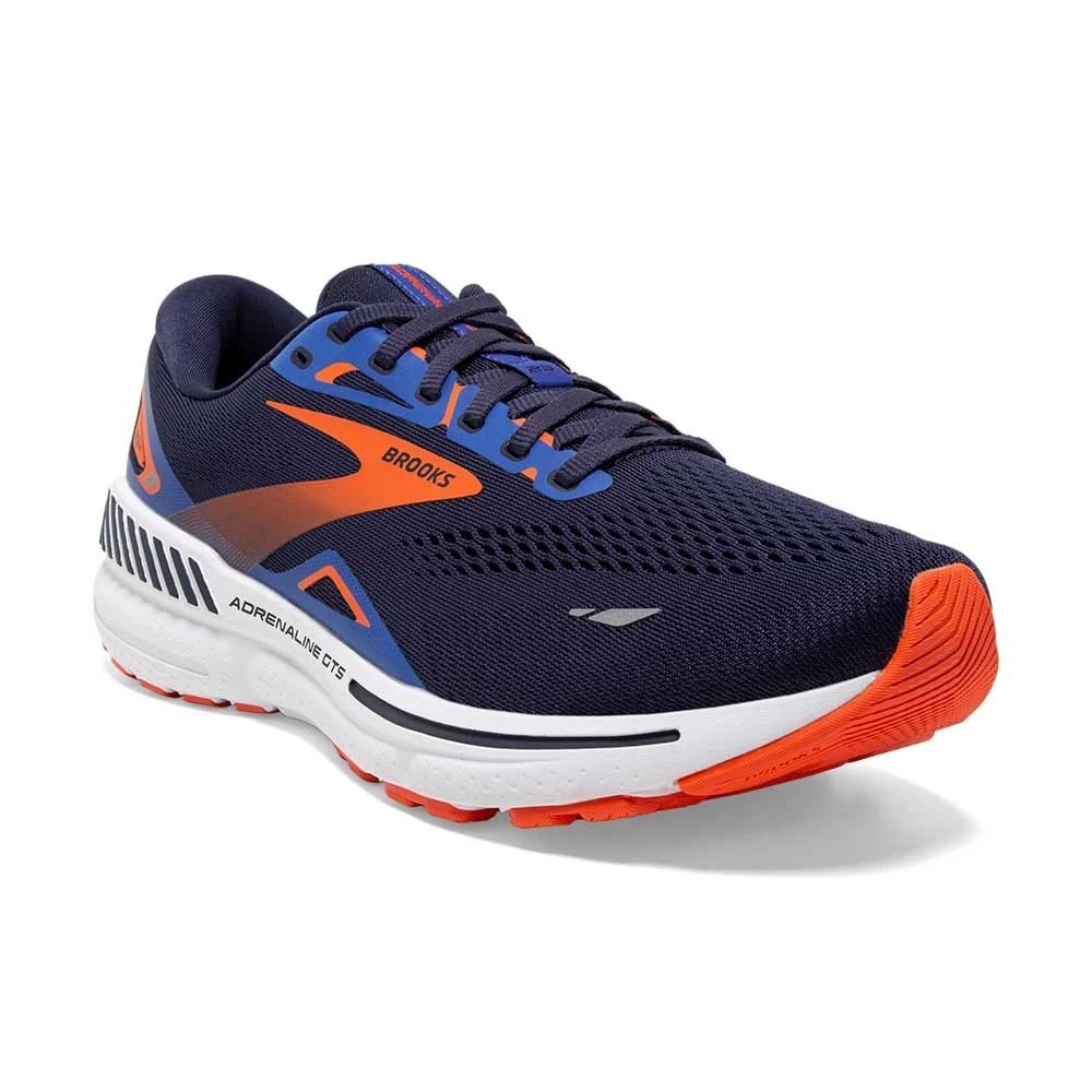 BROOKS Men's Adrenaline GTS 23 Running Shoe - Peacoat/Orange/Surf The Web- Regular (D) 6 BROOKS Men's Adrenaline GTS 23 Running Shoe - Peacoat/Orange/Surf The Web- Regular (D) - Image 4