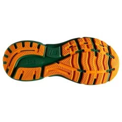 BROOKS Men's Ghost 15 Run Lucky Running Shoe- Green/White/Orange- Regular (D) -Sneaker Store 110393 371 S Ghost 15