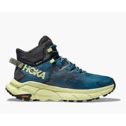 Hoka Men's Trail Code GTX Hiking Boot- Blue Graphite/Blue Coral