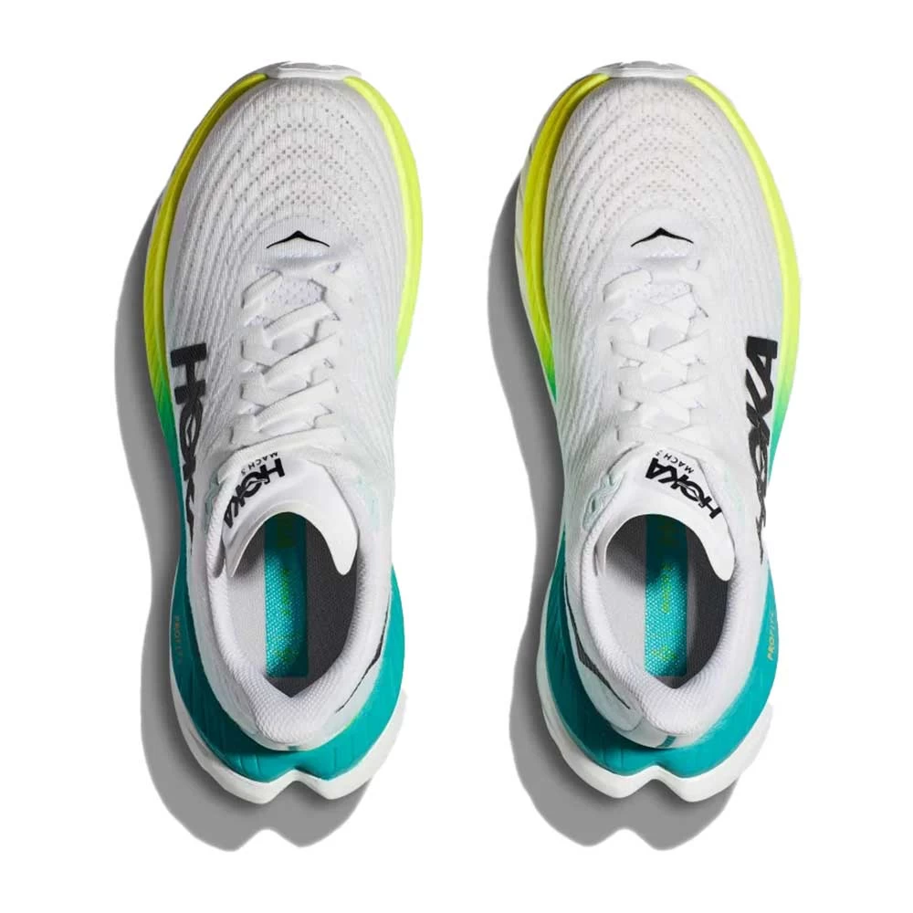 Hoka Men's Mach 5 Running Shoe - White/Blue Glass - Regular (D) 6 Hoka Men's Mach 5 Running Shoe - White/Blue Glass - Regular (D) - Image 4