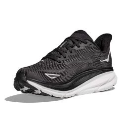 Hoka Women's Clifton 9 Running Shoe - Black/White - Wide (D) -Sneaker Store 1127896 BWHT 3 b1dd4db4 44e7 4f29 8dc3 2780a2407c7a