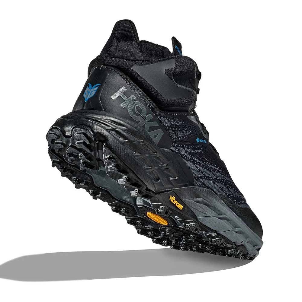 Hoka Men's Speedgoat 5 Mid GTX Running Shoe - Black/Black 7 Hoka Men's Speedgoat 5 Mid GTX Running Shoe - Black/Black - Image 5