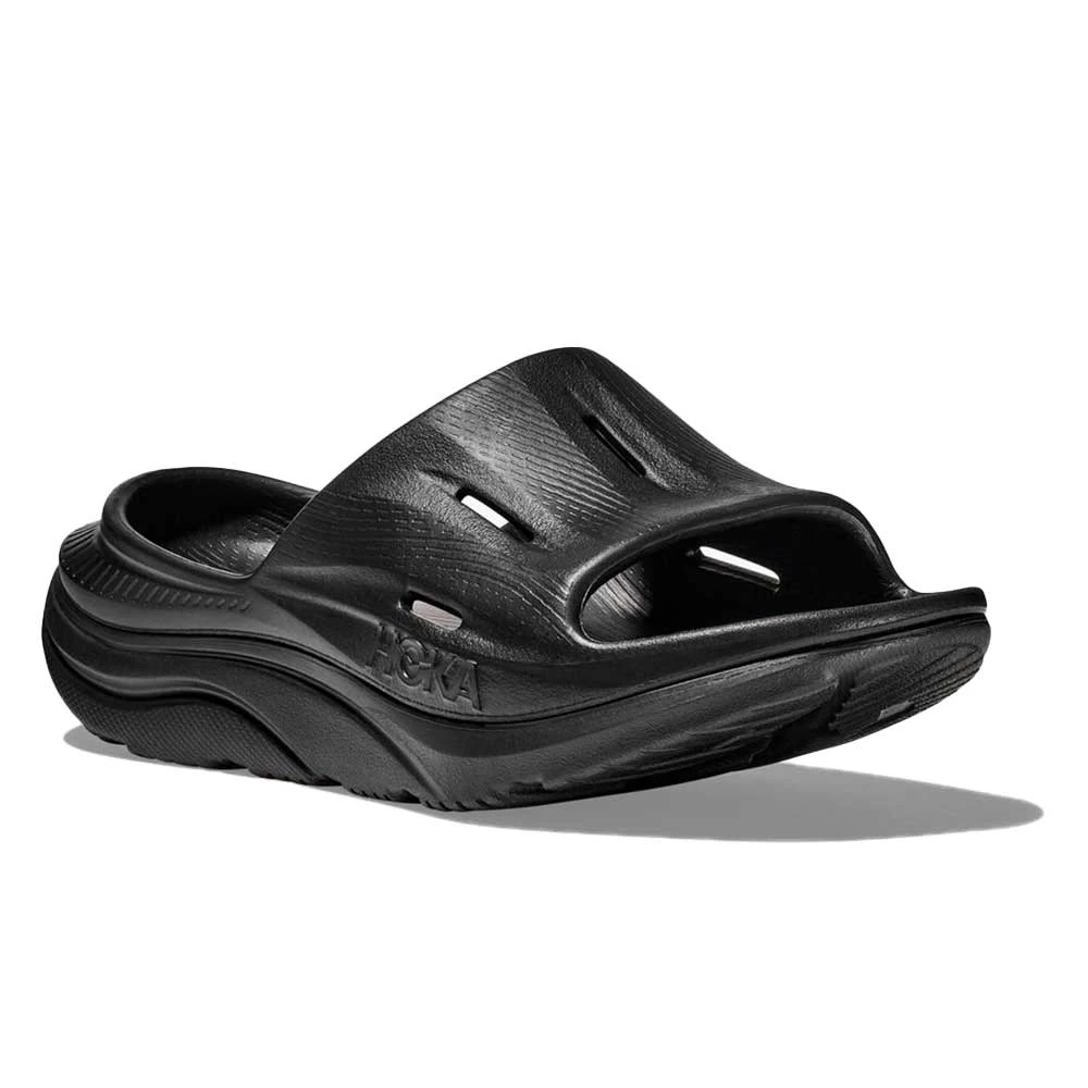 Hoka Unisex Ora Recovery Slide 3 - Black/Black 4 Hoka Unisex Ora Recovery Slide 3 - Black/Black - Image 2