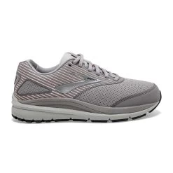 BROOKS Women's Addiction Walker Suede Walking Shoe - Alloy/Oyster/Peach- Regular (B)