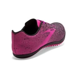 BROOKS Women's Mach 19 Track Spike - Black/Hollyhock/Pink- Regular (B) -Sneaker Store 120311 063 H Mach 19
