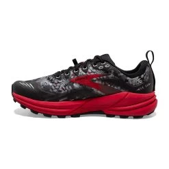BROOKS Women's Cascadia 16 Trail Shoe - Black/Grey/Red- Regular (B) -Sneaker Store 120363 008 M Cascadia 16