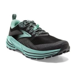 BROOKS Women's Cascadia 16 Trail Running Shoes - Black/Ebony/Yucca - Regular (B) -Sneaker Store 120363 049 A Cascadia 16