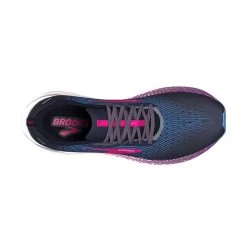BROOKS Women's Hyperion Max Running Shoe - Peacoat/Marina Blue/Pink Glo - Regular (B) -Sneaker Store 120377 441 O Hyperion Max